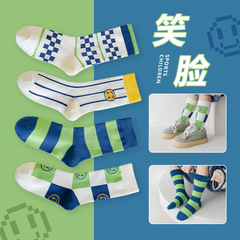 22新款秋冬兒童襪子批發復古男女童襪子條紋清新日系襪子棉質批發