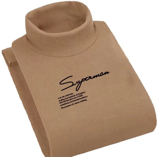 Thick Fleece Base Shirt for Men, Warm Innerwear with Fleece, Long-Sleeve T-Shirt Style, Self-Heating Sweatshirt