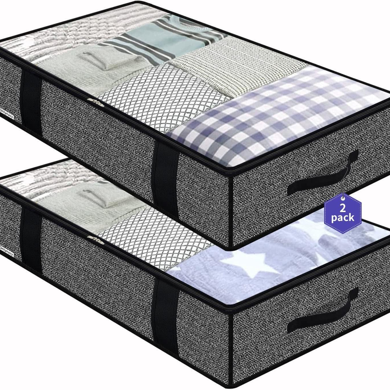 Big storage system, storage bag, foldable duvet with zipper, transparent belt bag 4