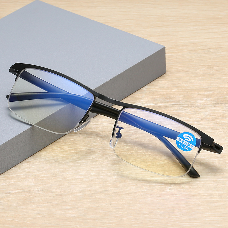 Presbyopia glasses anti-blue light fashion super flow is not easy to fatigue clear presbyopia glasses mobile phone computer eye protection flat mirror
