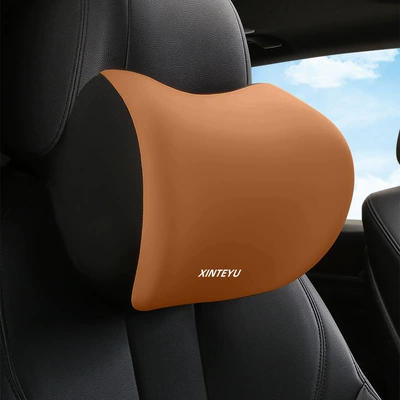 Waist support — Backrest, Car Cushion for Driving - brown-headrest-standard