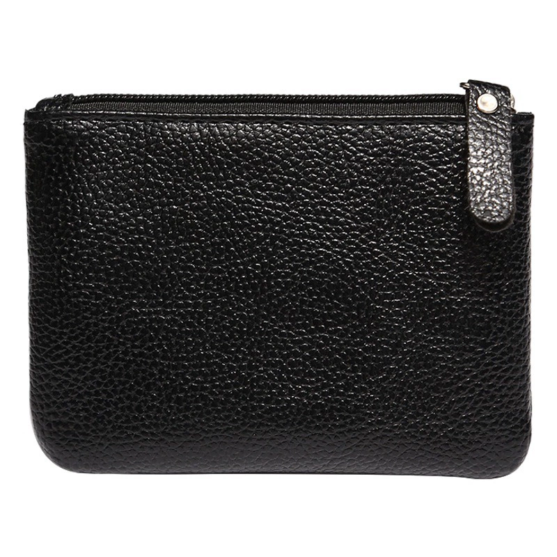 [Универсальный для мужчин и женщин] Кошелек для девочек 2021 новый стиль личи молния сумка для монет сплошной цвет PU мягкая кожаная картонная сумка