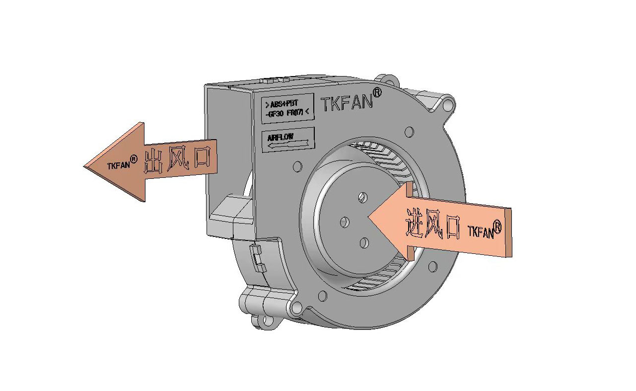 鼓风机气体流向