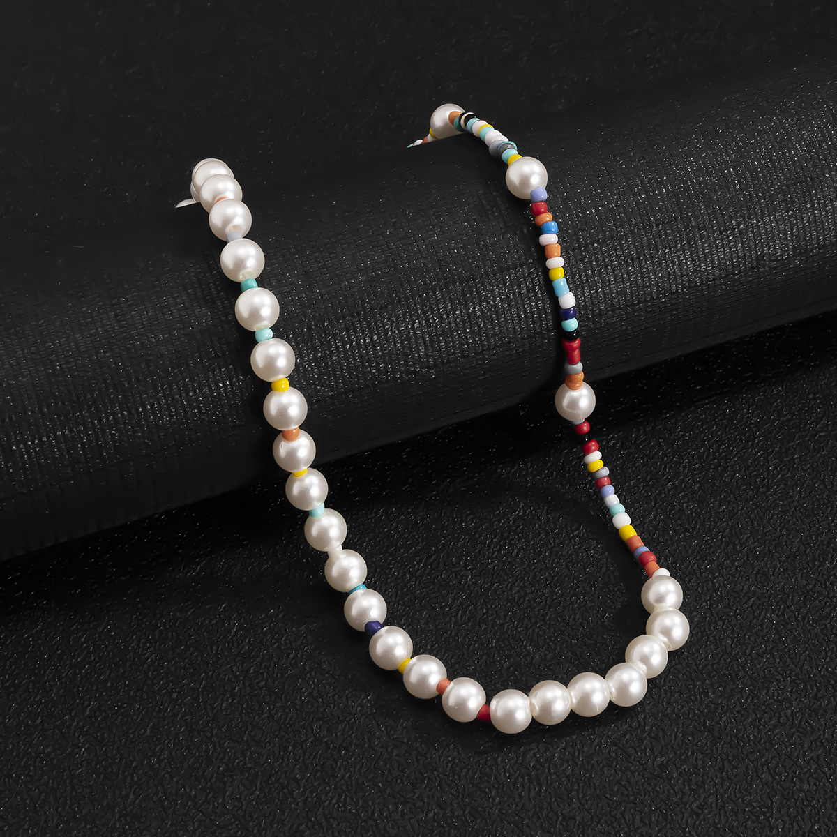 1 Piece Vacation Multicolor Artificial Pearl Seed Bead Beaded Menu0027S Necklace