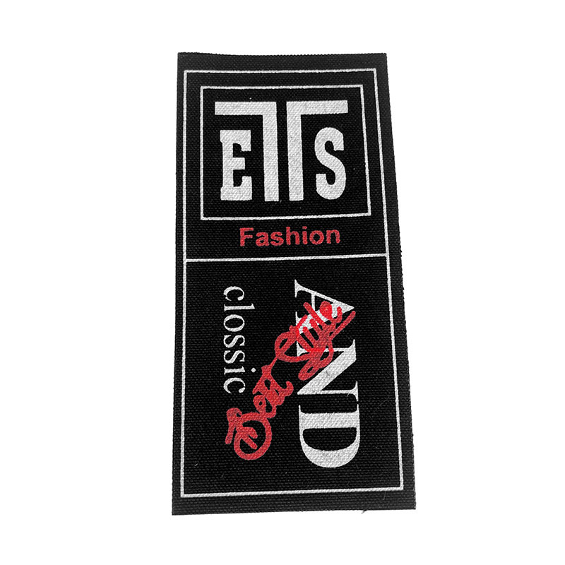 现货直供布标笑脸尺码标童装织唛水洗标新款丝印标多规格装饰标