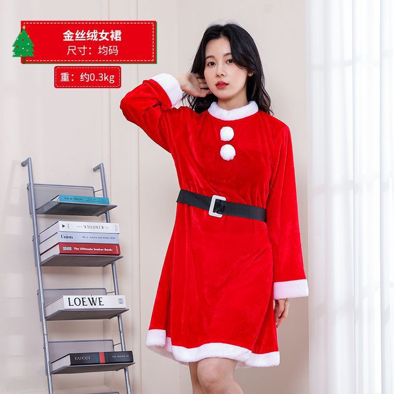 Ropa de Navidad Ropa de Navidad no tejida Ropa de Navidad Ropa de hombre de Navidad Ropa de vestir de Papá Noel Traje de Navidad Ropa de hombre y mujer