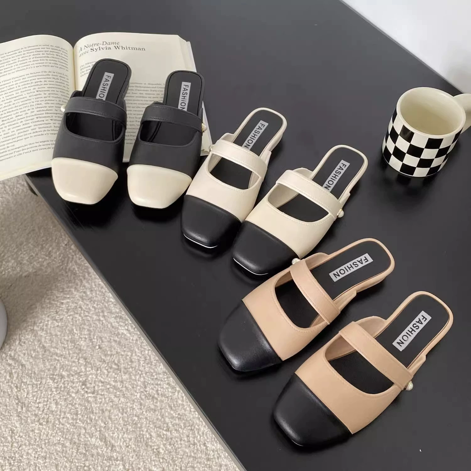 Летняя обувь, шлепанцы, сабо, стиль Chanel