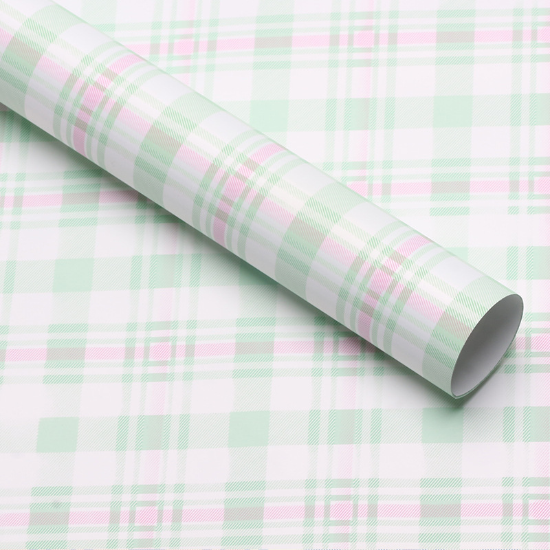 Huaxi estriado de dos colores engrosado papel de embalaje de flores de verano fresco ramo de flores rosas material de papel de embalaje