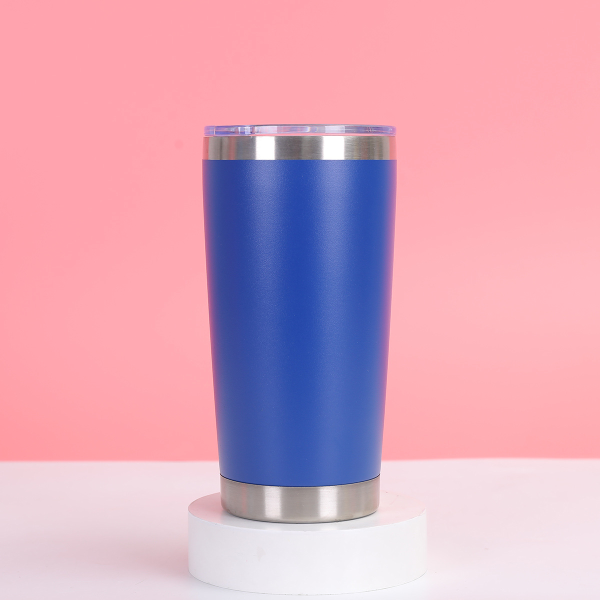 Taza de coche transfronteriza de 20oz Taza de aislamiento de refrigeración al vacío de doble capa de acero inoxidable 304