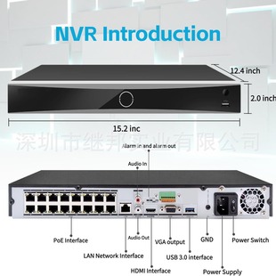 HIKVISION DS-7616NXI-K2/16P 海康威视英文版网络硬盘录像机NVR-阿里巴巴