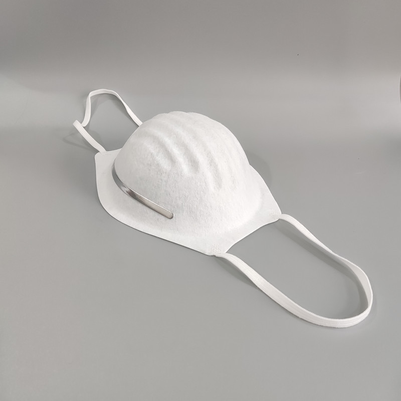 新款带边商超 PE DUST MASK 涤纶杯型防尘口罩