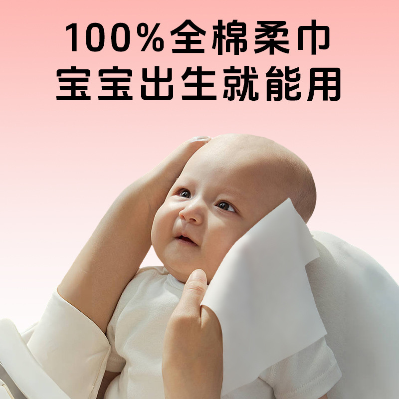 医療グレードの綿無地使い捨てフェイスタオル幼児の手と口の綿ソフトタオルドライとウェット両用フェイスタオル卸売|undefined