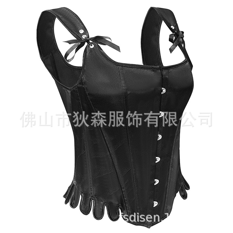 Nueva parte superior retro con cuello en U en forma de abanico, cintura ajustada, abdomen y modelado del cuerpo, fuente transfronteriza de Amazon AliExpress