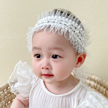 韩版淑女宝宝发带公主头花婴儿童百天周岁礼服配饰 婴儿 儿童发带