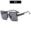 Sunglasses, brand advanced glasses solar-powered, 2023 collection, fitted, internet celebrity, high-quality style
