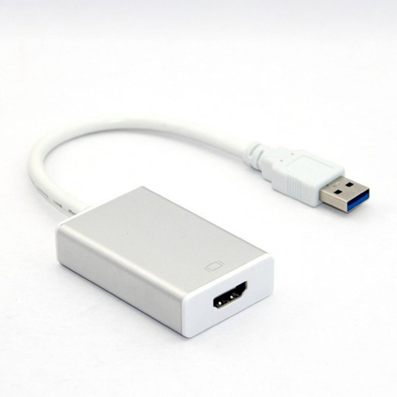 Usb3.0変換hdmiノートアダプタusb to hdmi銀色黒ドライブレスhdビデオ変換|undefined