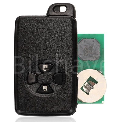Suitable for 2/3/4 Button Toyota Rav4 Smart Card Remote Control Car Key 433Mhz P1:98 Board Number: 0780 (Car Keys) - 2-keys-black