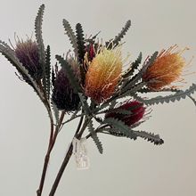 仿真蓟花复古欧式花艺插花高档酒店落地摆放户外造景花卉装饰