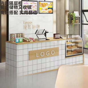 Highly Simple Milk Tea Shop Bar Dessert Shop Bakery Shop Cashier Supermarket Restaurant Cake Shop Integrated Store