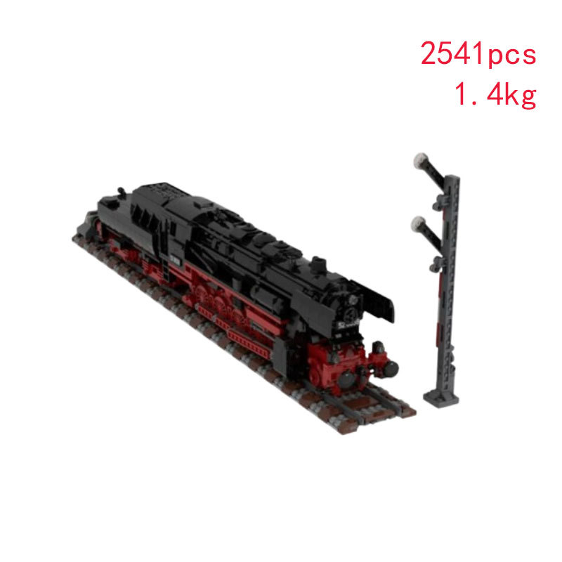 Brinquedo de montar trem MOC-25554 com peças pequenas, modelo educativo para montar, disponível em estoque e com grande procura internacional._voghion.com
