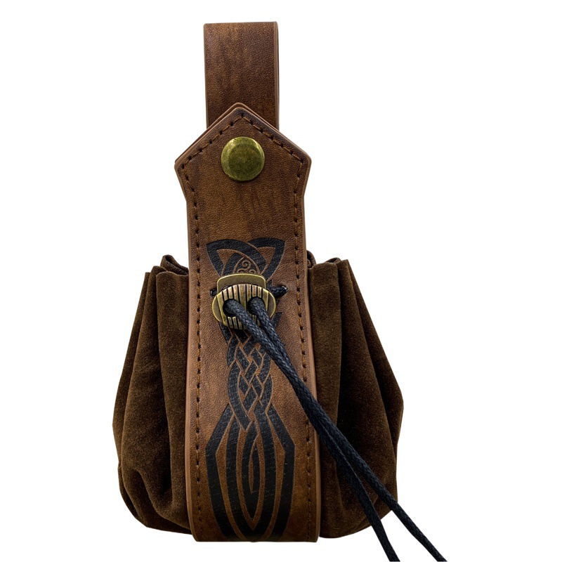 Multi-plataforma transfronteriza venta caliente Viking estilo medieval bolsa colgante cinturón monedero bolso de la cintura de la vendimia