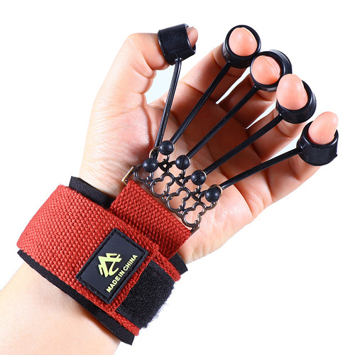 Finger flexion and extension trainer silicone finger stretcher exercise puller gripper grip ball training equipment