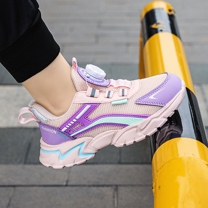 Zapatos transpirables para niños al por mayor para niños individuales primavera verano marea Zhongda Net 2024 deportes y ocio zapatos deportivos ocio para niños