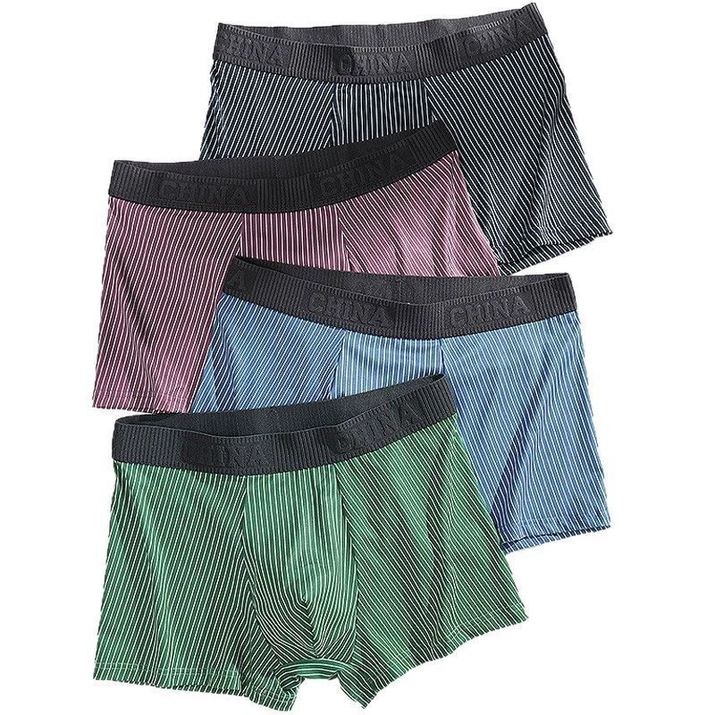 Внешняя торговля мужские трусики мужские осенние и зимние удобные плоские угловые брюки трансграничные полоски