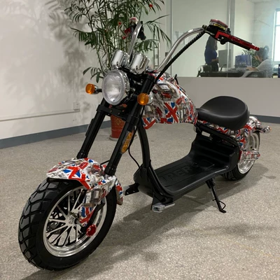 Factory Direct electric Harley motorcycle 1500W60V European EEC certified COC wide tire electric car export
