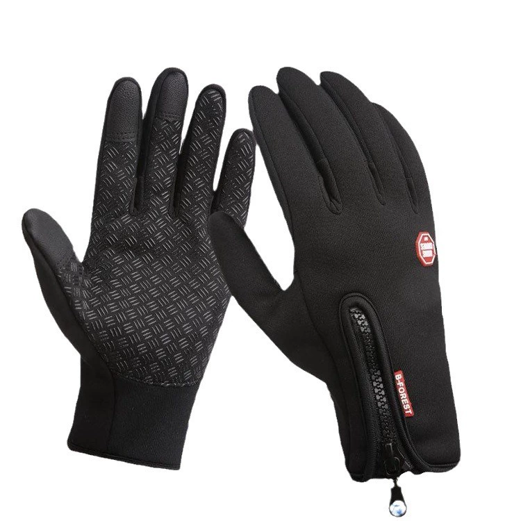 Men's windproof keep warm water repellent travel gloves