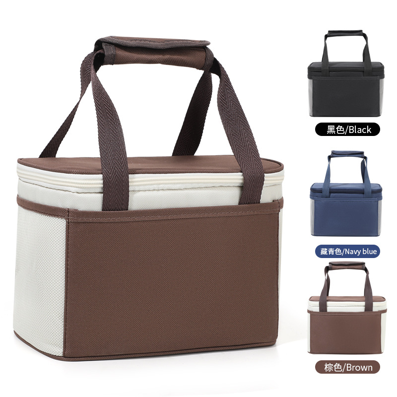 Bolsa de almuerzo portátil de gran capacidad bolsa de almuerzo para el trabajo bolsa de aislamiento bolsa de almuerzo para estudiantes engrosada extra grande transfronteriza