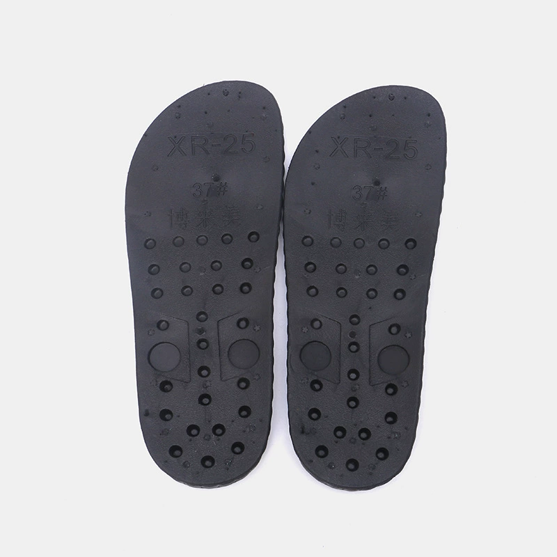 Летняя однородная большая подошва черная ПВХ подошва