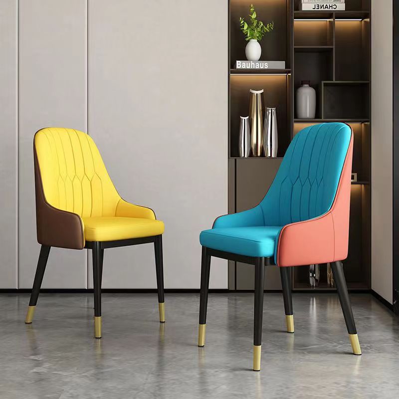 Scandinavian minimalist modern trendy chair for home dining chair wholesale with backrest and armrest upholstered desk chair hotel chair