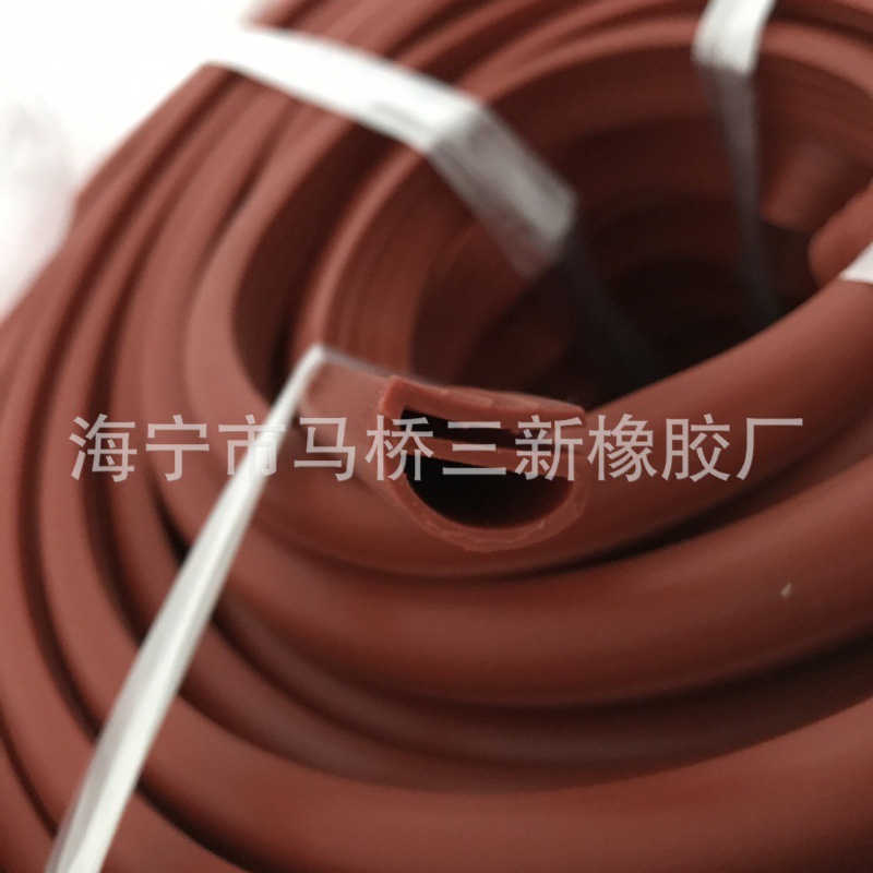 机柜耐高温硅胶条 烤箱密封条 e字硅胶密封条