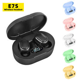 跨境E7S蓝牙耳机 迷你TWS真无线5.0蓝牙入耳式马卡龙A7S 厂家直供