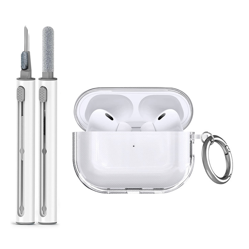 适用苹果AirPods Pro3透明TPU耳机保护壳 透明airpodspro3耳机壳|undefined