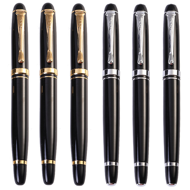 Negocio de alta gama firma pluma Metal Bolígrafo estudiante oficina gel pluma regalo firma pluma negro publicidad pluma