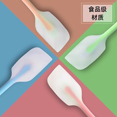 一体型シリコン製スクレーパー 大型 耐熱 クリームスパチュラ ケーキミキシングスパチュラ ベーキングツール スクレーパー