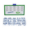 150pcs 6mm RM065 Blue and White Intrandable resistance box package 15 specifications 10 100R-1M each