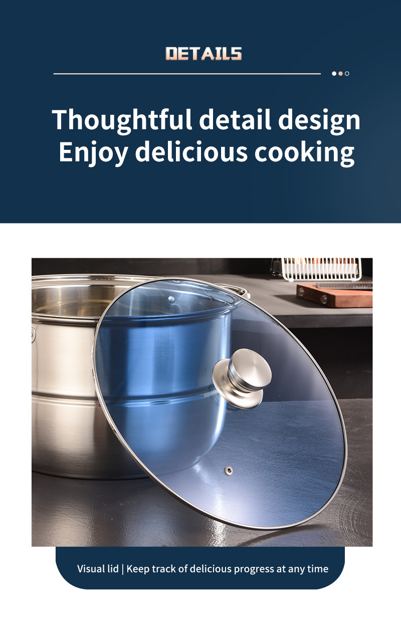 Stainless Steel Multifunctional Soup Pot And Steamer Cookware Set_voghion.com