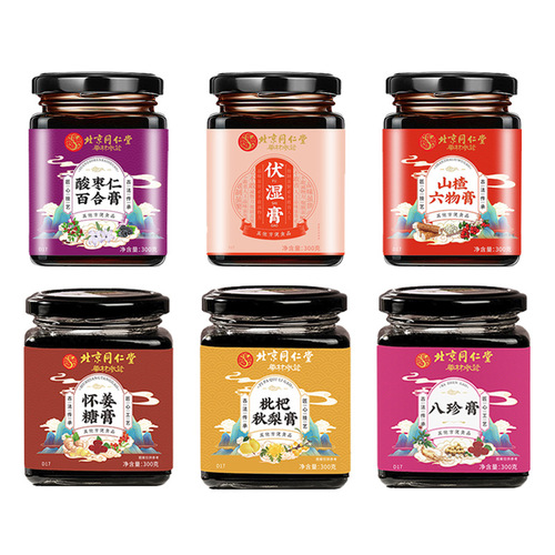 Combine Beijing Tong Ren Tang with wholesale Loquat Pear Paste, Shanzha Six-Ingredients Deer Horn Paste, Eel Collagen Eight-Jade Paste