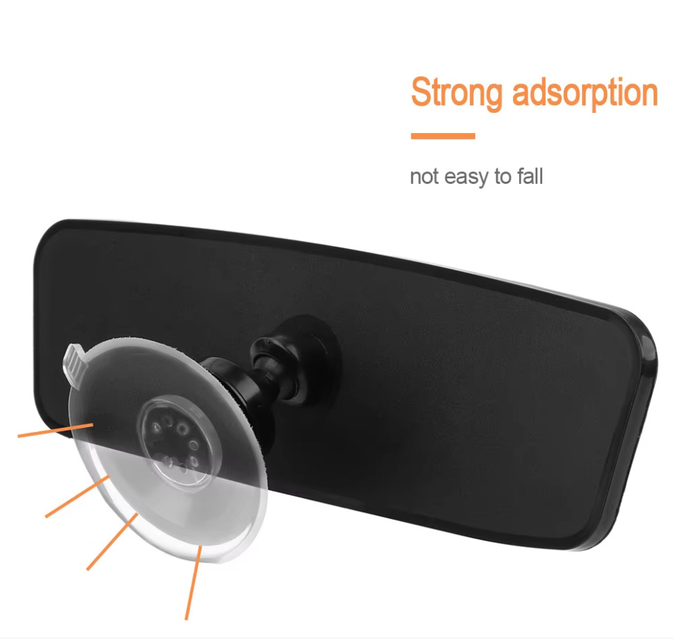 Spot Car Interior Rearview Mirror Auxiliary Lens Suction Cup Reversing Mirror Reflector Large Field of View Wide Angle Universal