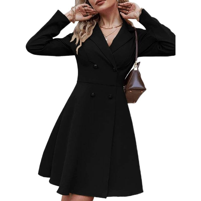 Damen Trenchcoat Mit Doppelknopfleiste Für Frühling Und Herbst_voghion.com
