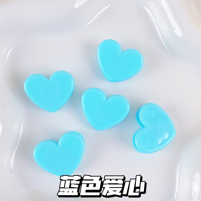 단색 블루 사랑 클립
