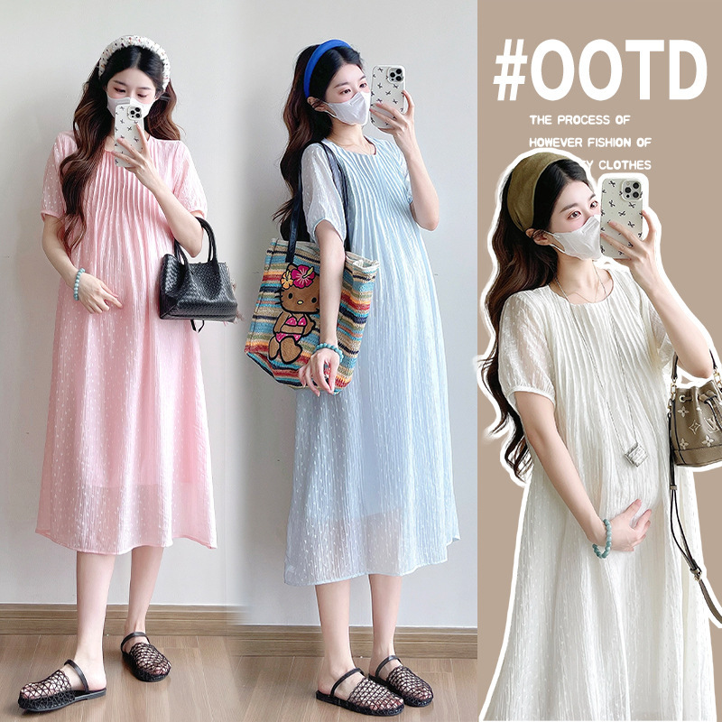 Maternity Summer Dress 2025 New Maternity Summer Mid-Length Skirt Maternity Dress Maternity Summer Dress 2025 New Maternity Summer Mid-Length Skirt Maternity Dress