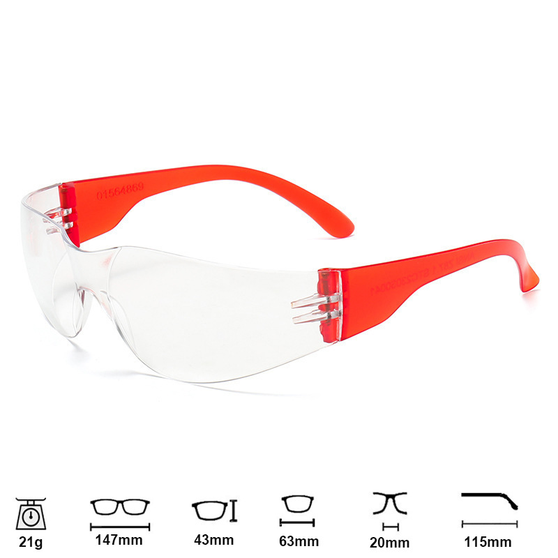 117 gafas transparentes de alta definición gafas de seguridad de trabajo anti-espuma al aire libre experimento antiquímico gafas de soldadura