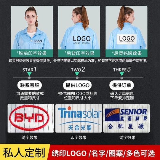 Wholesale factory long gown electrostatic clothing breathable dust-free workshop work protective clothing summer anti-static dust-proof