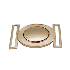 批發橢圓形腰帶扣棉衣裝飾五金腰帶扣大衣扣頭金屬對扣