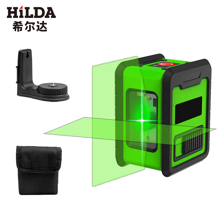 Hilda láser nivel infrarrojo portátil mini pequeña luz verde 2-alambre proyector medidor de nivel de alta precisión