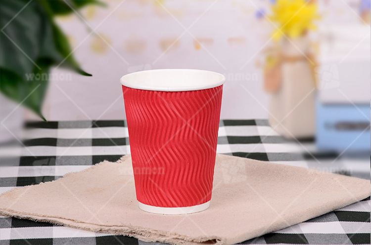 12オンス二重紙コップ卸売り使い捨てカップコーヒーミルクティーカップ熱飲カップクラフト紙カップ段ボール紙|undefined